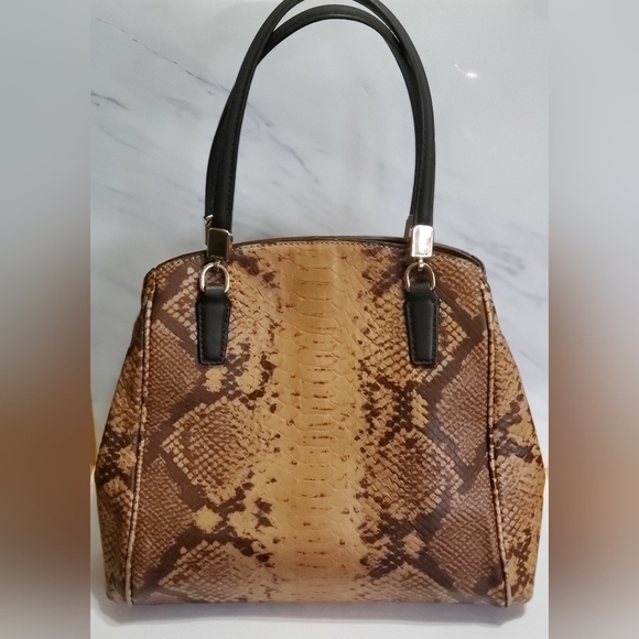 Coach Minetta Python Embossed Satchel Crossbody - Picture 3 of 16
